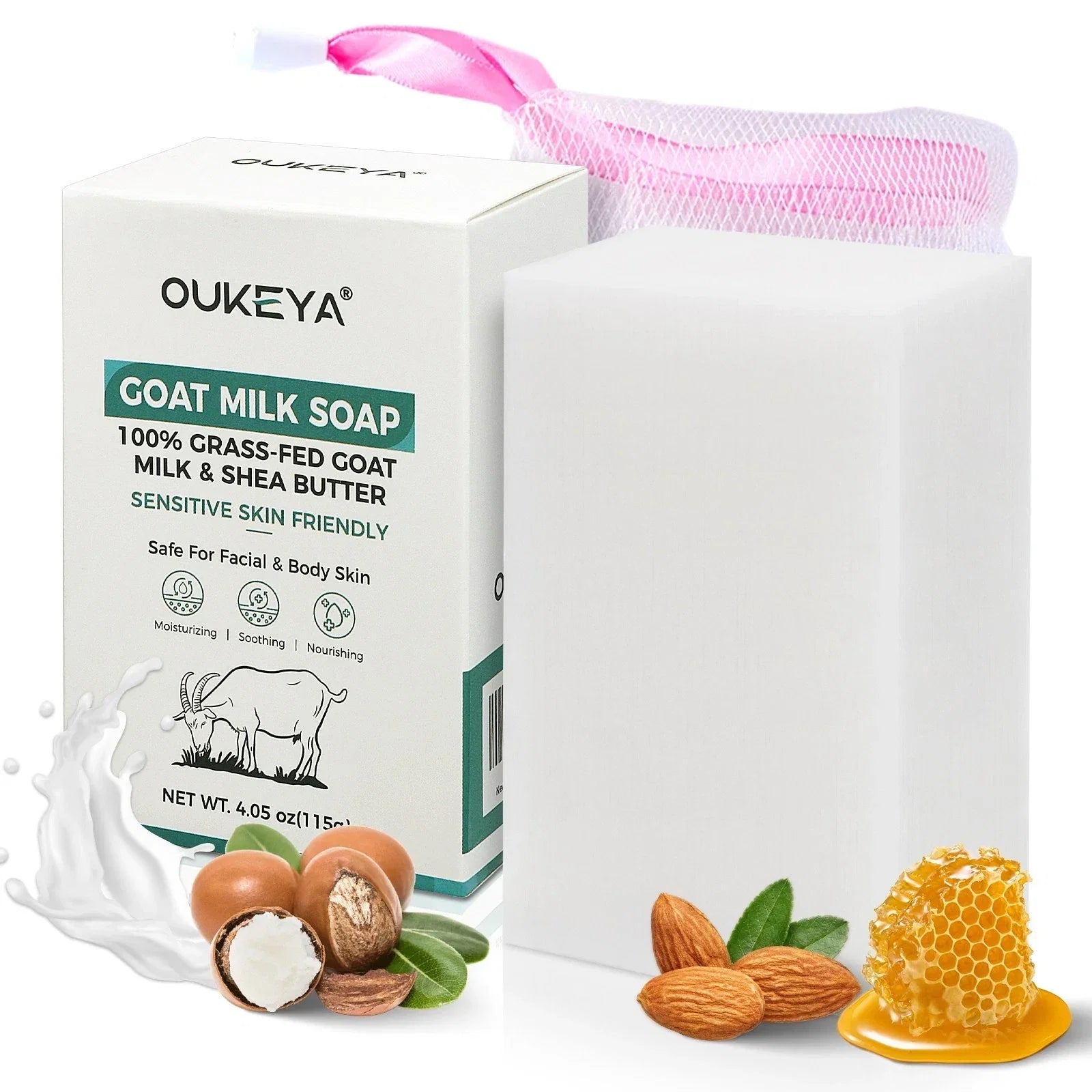 Goats Milk Soap - Natural Protection, Anti-Aging, Exfoliating,Hydrating