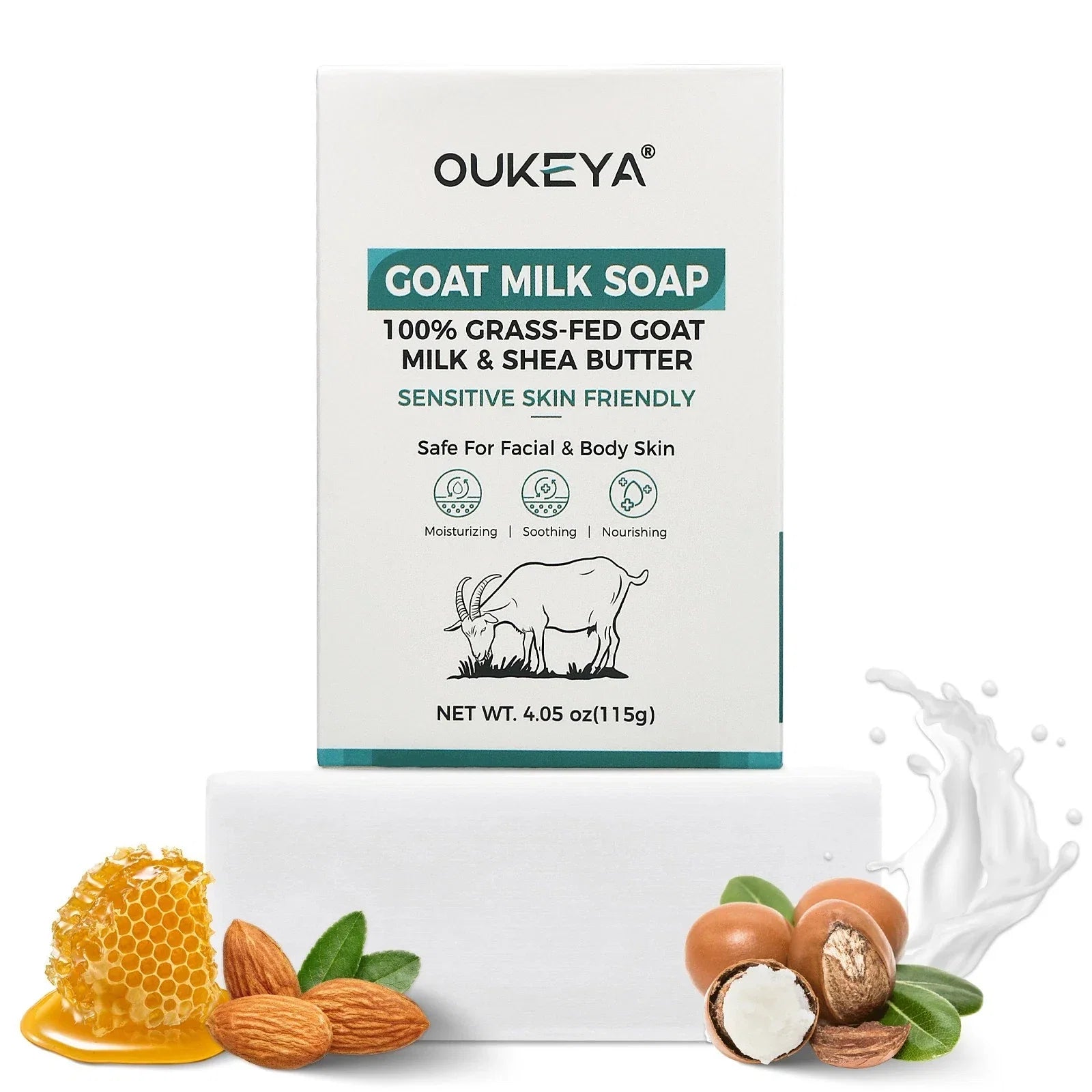 Goats Milk Soap - Natural Protection, Anti-Aging, Exfoliating,Hydrating